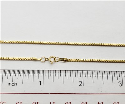 21 inch Gold Box Chain